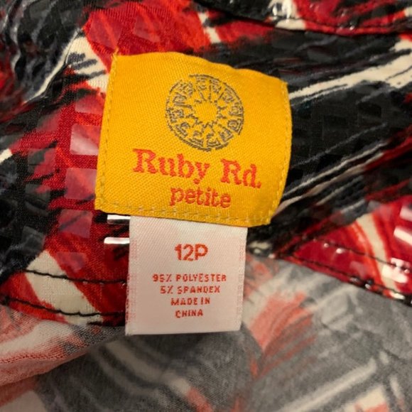 Ruby Rd 3/4 Sleeve Shiny Jacket Size 12P - Picture 9 of 9